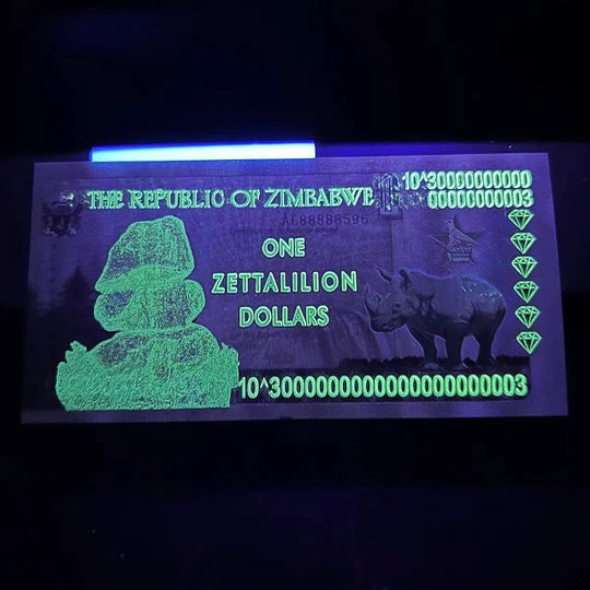 Zimbabwe 1 Zettalilion Dollars  Banknote Reserve Bank New UNC