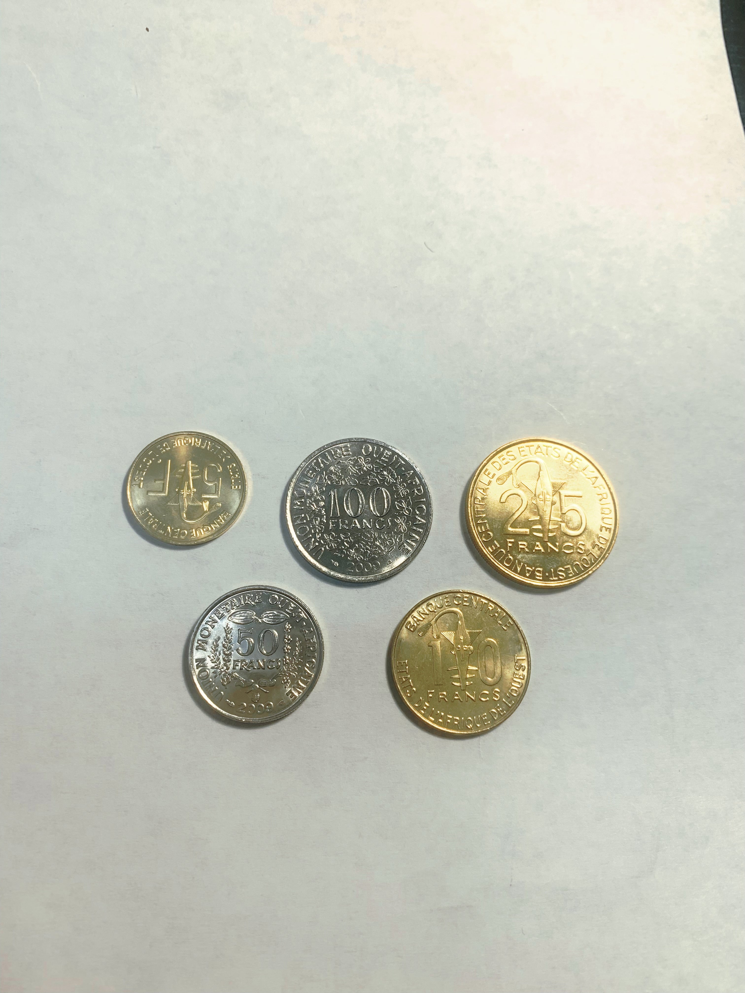 West Africa  5 coins Set complete set UNC Rare