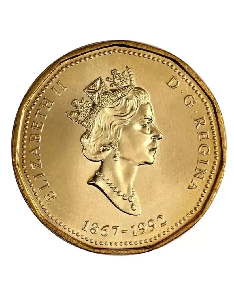 2012 Kanadische Olympia-Lucky-Loonie-Dollar-Münze BU