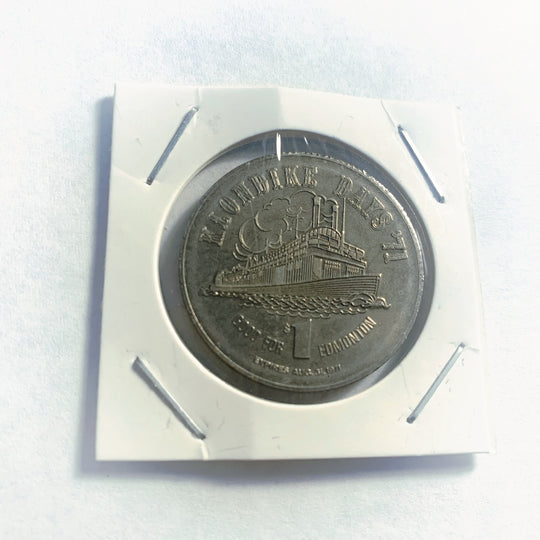 1971 Klondike $1 Edmonton Alberta Canada Trade Dollar Token Coin