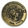 Lucky Copper Coin Make a Vow Constellation  in Plastic Capsule