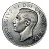 1951 Canadian Silver Dollar Coin 4 Water Lines  VF