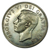 1950  Canadian Silver Dollar Coin 4 Water Lines  VF