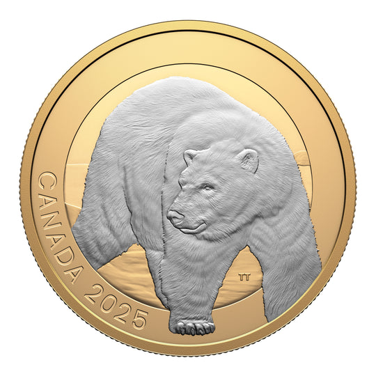 2025 Canada Silver  $20 Animal Portraits - Polar Bear 1.009oz, PF .9999