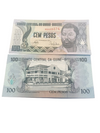 1990 Guinea-Bissau 100 Pesos Banknote  UNC