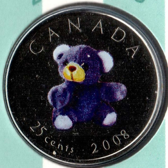 2008 Canada Baby Gift Set — Teddy Bear 25c