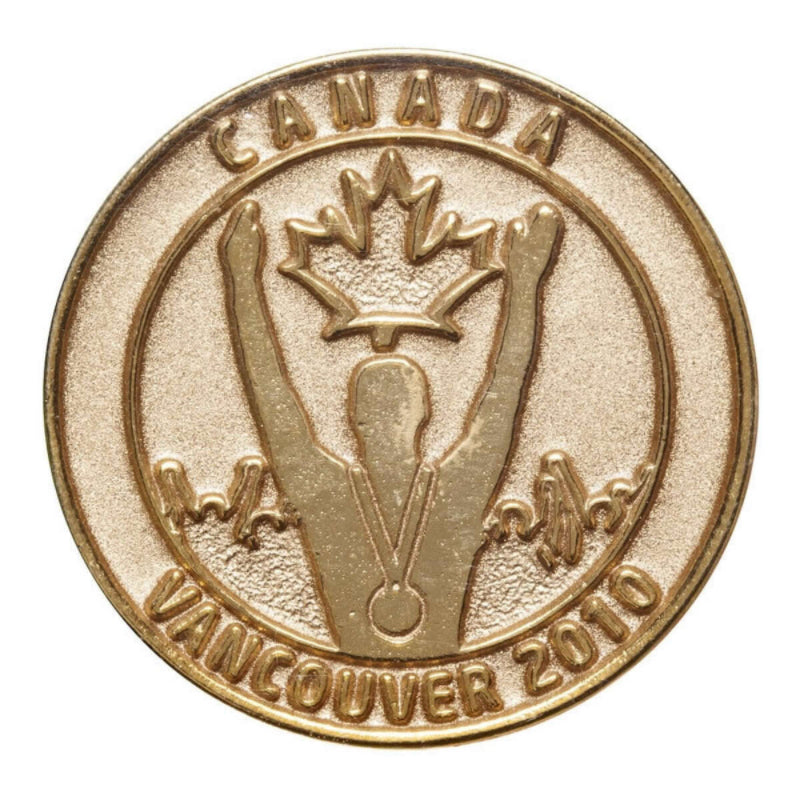 2010 Canada Vancouver Olympics Gold Plated Medallion & Nugget Set