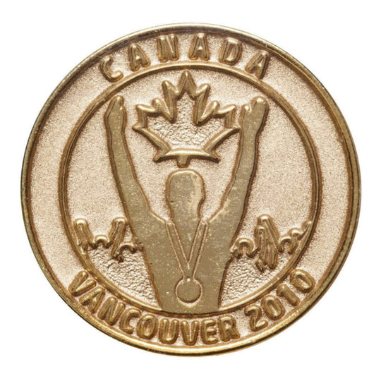 2010 Canada Vancouver Olympics Gold Plated Medallion & Nugget Set