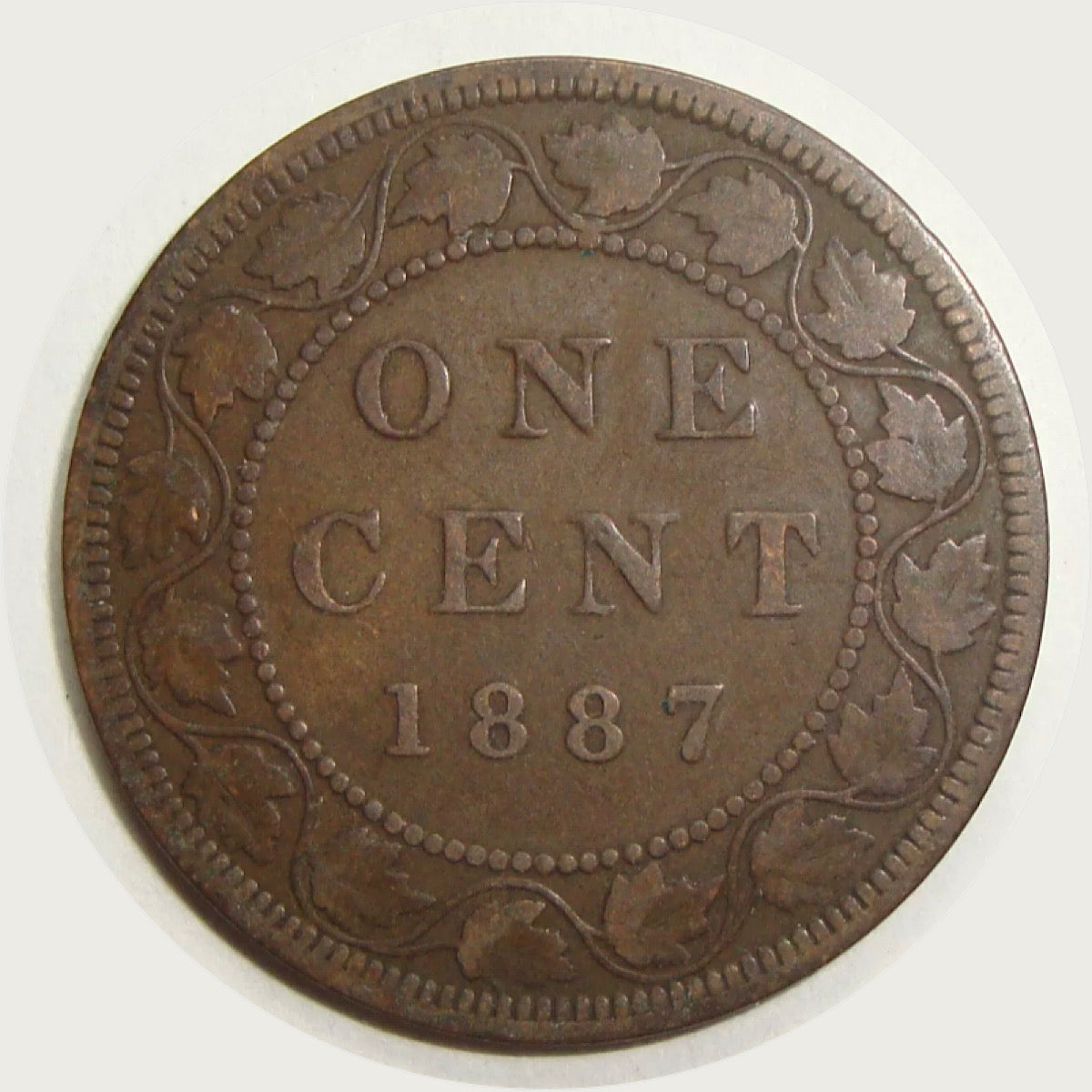 1887 Queen Victoria large one cent high grade VG