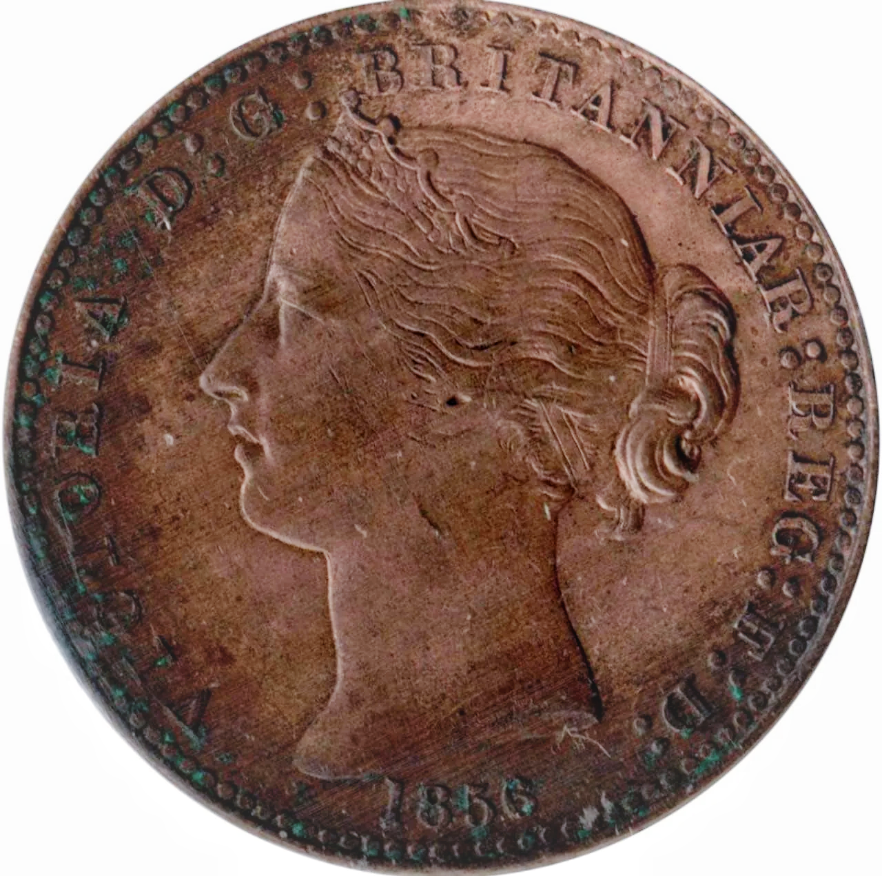 1856 Nova Scotia 1 Penny Trade Token EF