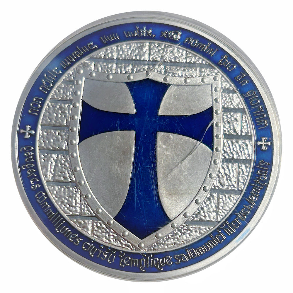 Lucky Craft Coin Knights Templar Cross Shield  in Capsule #0504