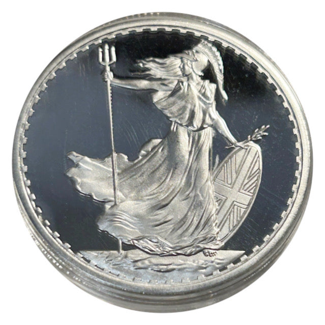 Lucky Coin Britannia Lady in Plastic Capsule