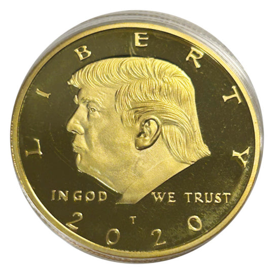 Lucky Copper Coin Trump 2020 Liberty  in Plastic Capsule