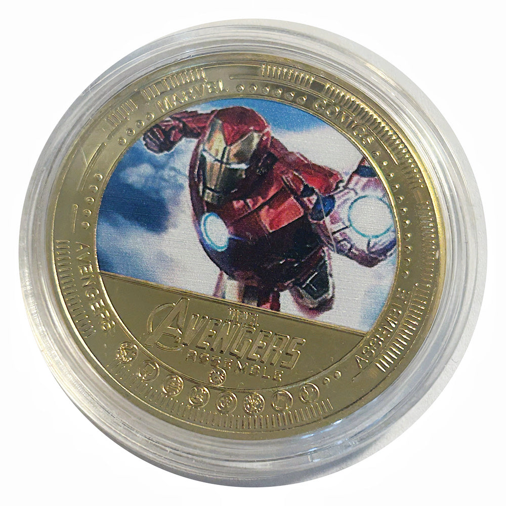 Lucky Craft Colored Coin Iron Man Avenger Medal in Capsule