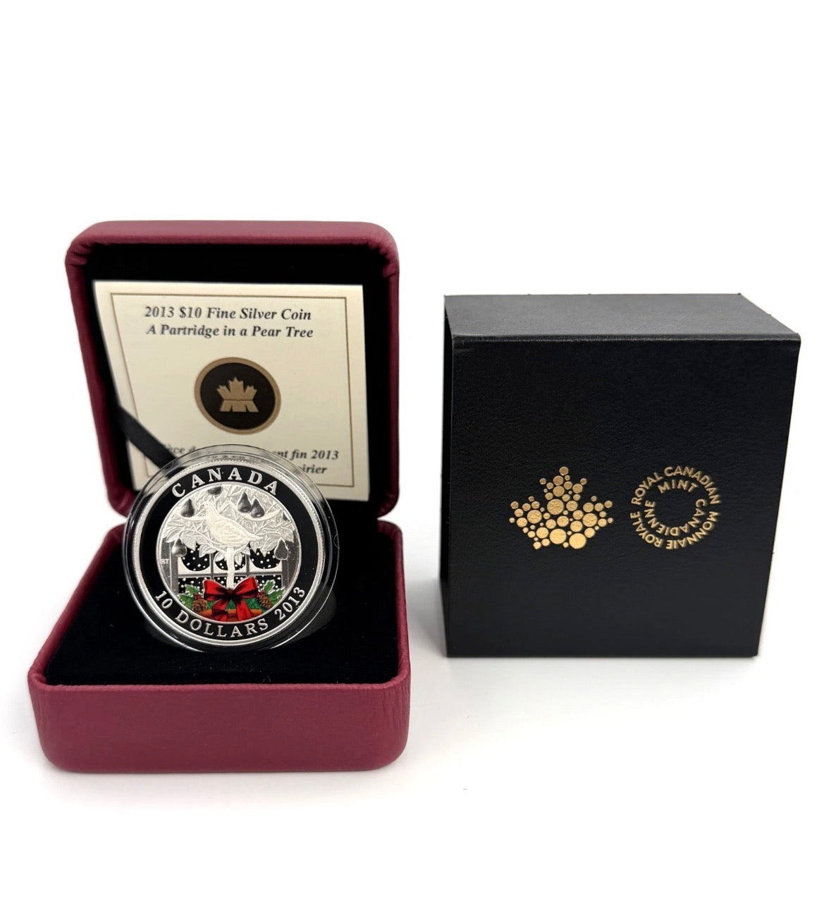 2013 Canada Silver  $10 Partridge In A Pear Tree PF .51oz