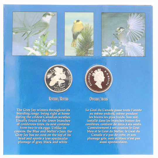 1995 Discovering Nature—Birds of Canada Silver Set