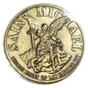 Lucky Coin Saint Michael Archangel Patron  in Protective Plastic Capsule