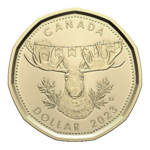 2023 Canada Base Metal Set Oh Canada! incl. $1 Moose Head, Folder 5-coins