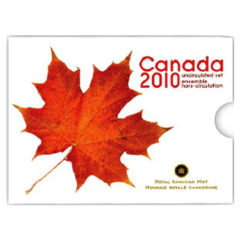 2010 Canada RCM Brilliant Uncirculated 7-Coin Set Maple Leaf Logo