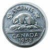 1953 Kanadische 5-Cent-Beaver-Nickel-Münze VF