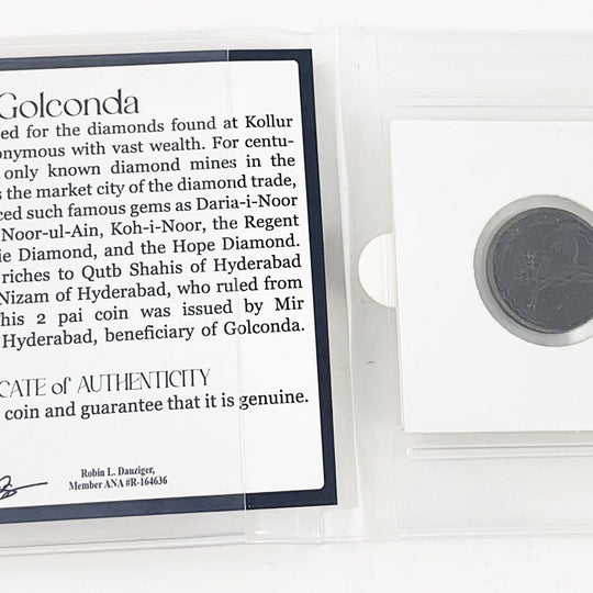 Golconda Land of Diamonds – Historic Hyderabad 2 Pai Coin Mini Album