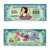 2002 Snow White $5 Disney Dollar Craft Gift For  Kids