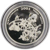 2002 Canada 50c Nova Scotia Apple Blossom .925 Silver Proof Coin