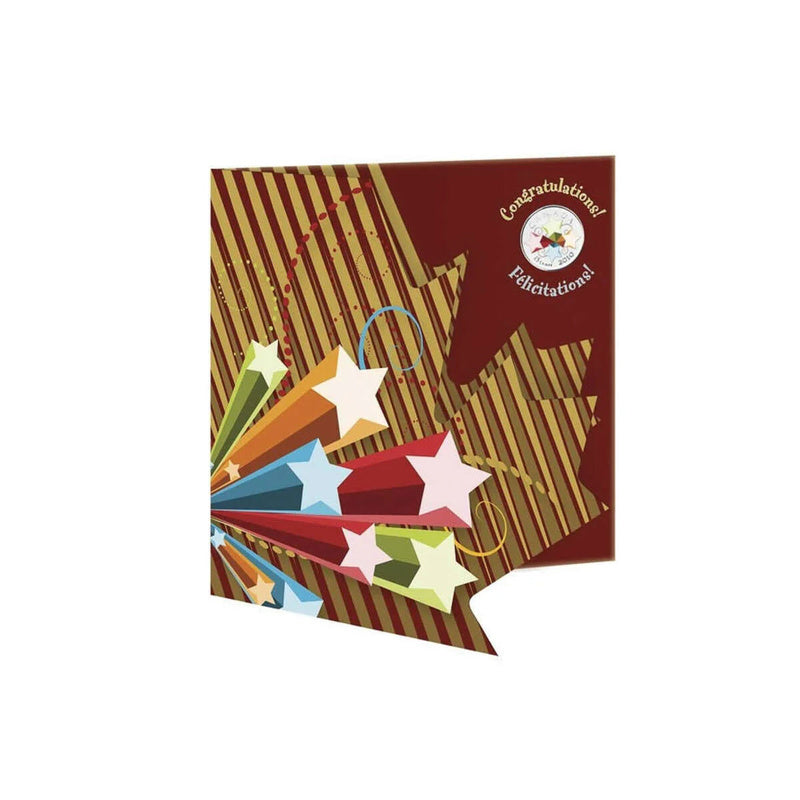 2010 Canada Congratulations Stars 25¢ Gift Card