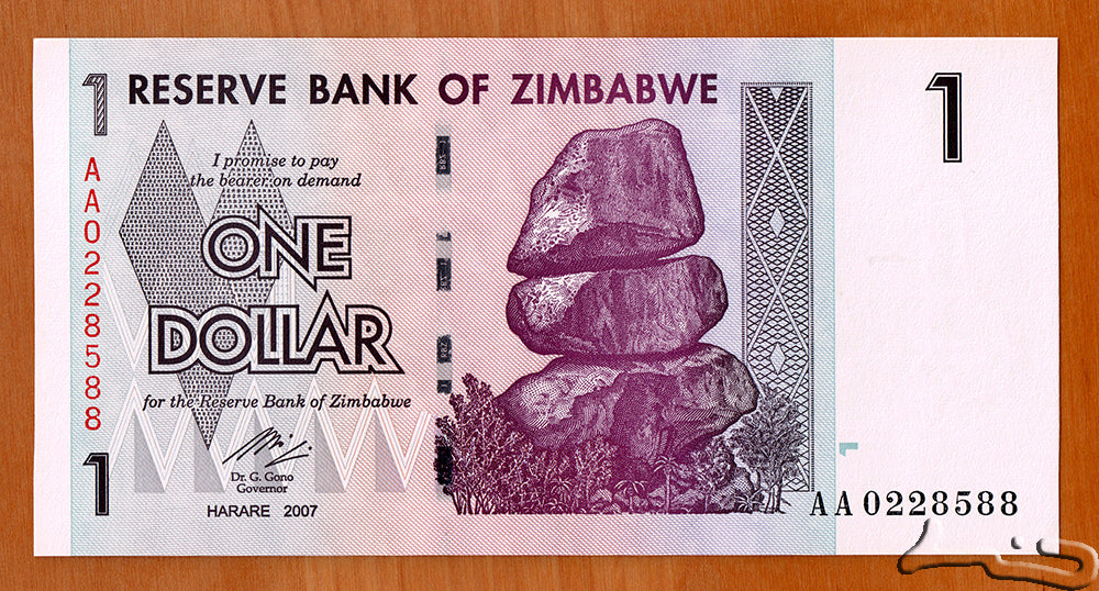 Zimbabwe One Dollar UNC