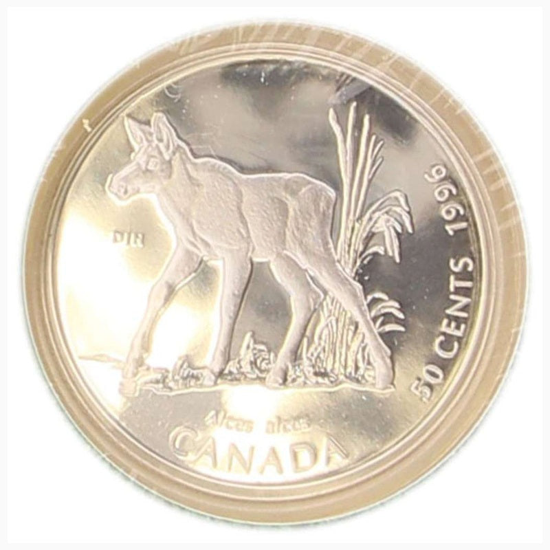 1996 Canada Little Wild Ones 4-Coin Sterling Silver 50c Proof Set RCM