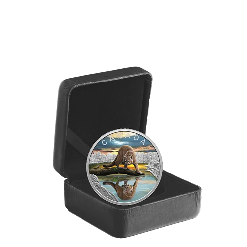 2024 Canada Silver  $20 Cougar - Wildlife Reflections PF 1.009oz, .9999