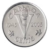 2005 Canada 5 Cents “Victory” WWII Commemorative Coin 60th Anniversary VE Day BU