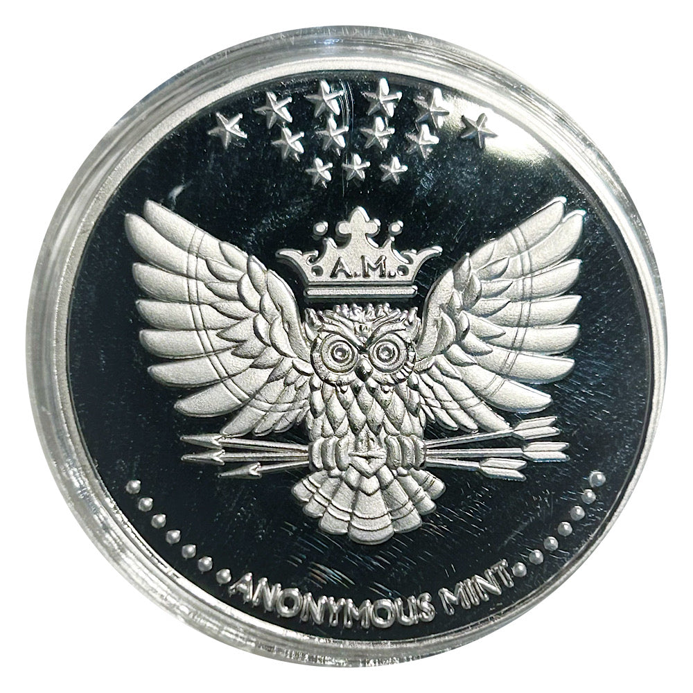Lucky  Colored Coin Medusa Gorgon Greek in Protective Plastic Capsule