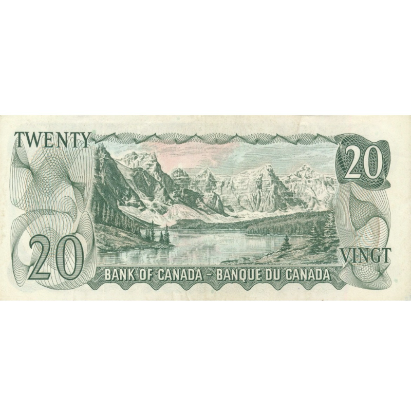 1969 Canada  $20 Multicoloured Note AU
