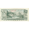 1969 Canada  $20 Multicoloured Note AU