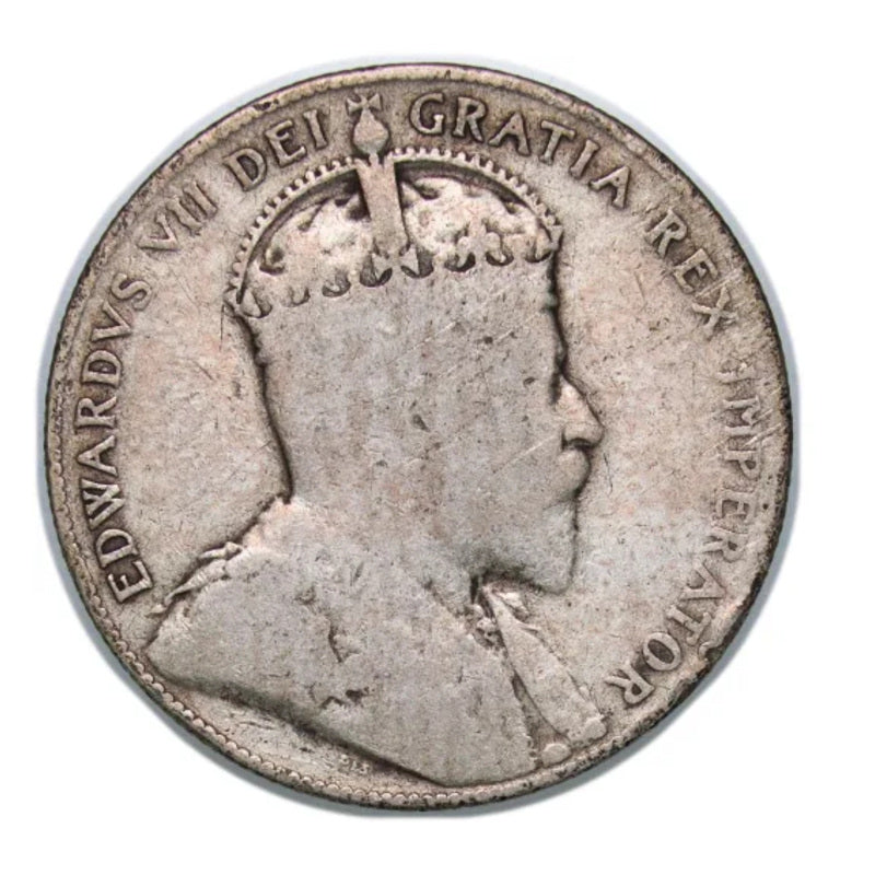 1907 Canada Silver 50 cents Newfoundland  Coin VG