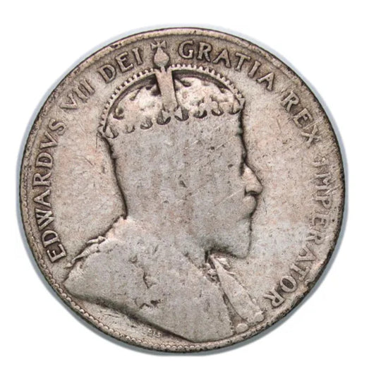 1907 Canada Silver 50 cents Newfoundland  Coin VG