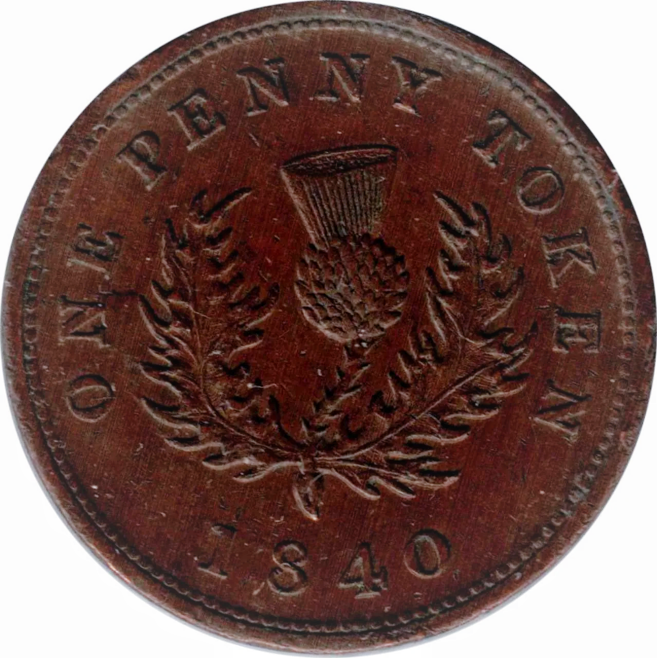 1840 Nova Scotia 1 Penny Trade Token