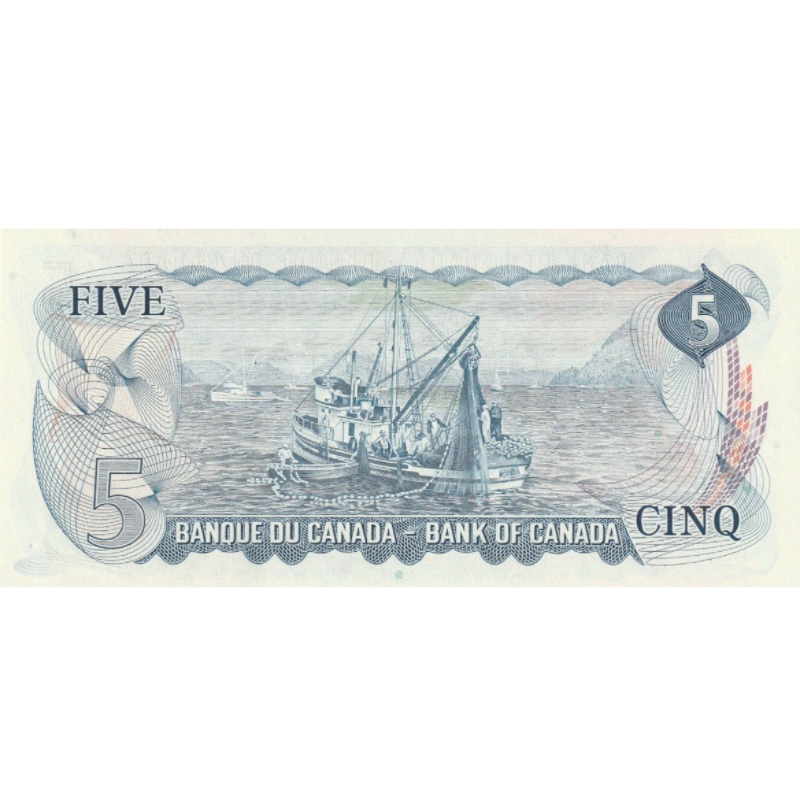 1972 Canada  $5 Multicoloured Note  Lot of 5