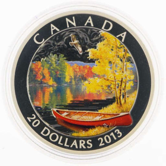2013 Canada $20 Autumn Bliss Canadian Landscape .9999 Silver Proof Coin
