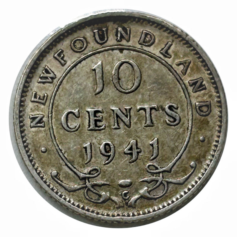 Terre-Neuve 1912 Argent 10 Cents Très Fin