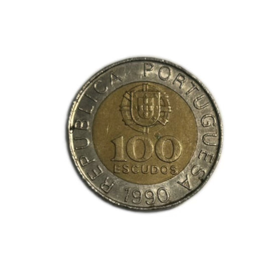 1990 Portugal 100 Escudos Coin VF