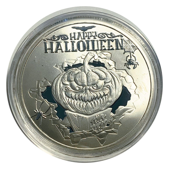 Lucky Coin - Halloween Craft Gift Coin in Protective Plastic Capsule