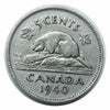 1939 Kanadische 5-Cent-Beaver-Nickel-Münze VF
