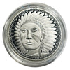 Lucky Coin Native Chief Portrait in Protective Plastic Capsule
