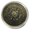 Lucky Copper Coin Make a Vow Constellation  in Plastic Capsule