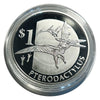 Lucky Coin Pterodactyl in Protective Plastic Capsule