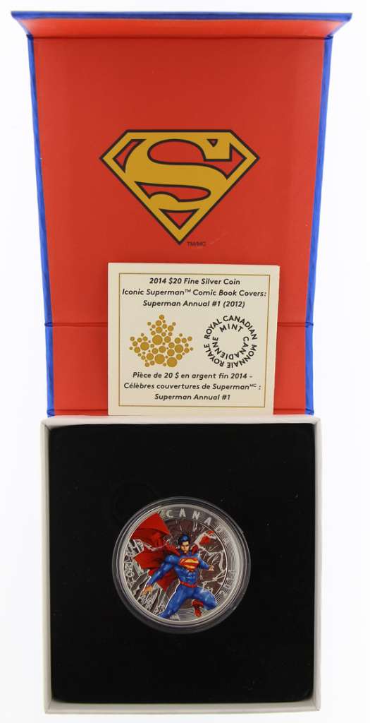 2014 Canada $20 Superman Annual #1 Comic Cover .9999 Silver Proof Coin