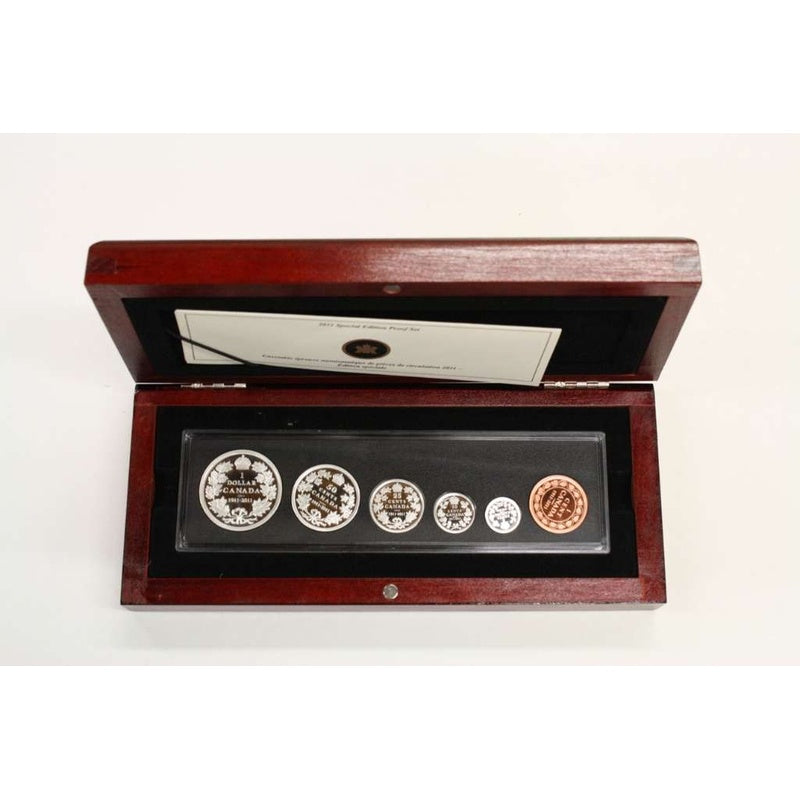 2011 Canada 1911 Silver Dollar 100th Anniversary 6-Coin Special Edition Proof Set