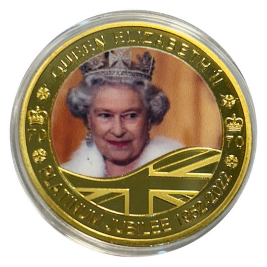 Lucky Craft Colored Coin Queen Elizabeth II  in Capsule